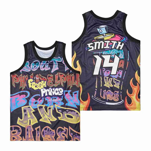 Bg Basketball Jersey Smith 90 Fresh Prince Jerseys Embroidery