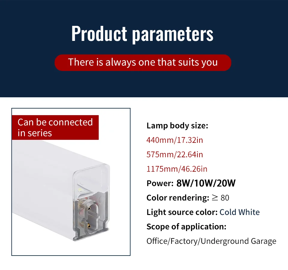 LED Hexagon Lights Garage Lamps Lighting 6000-6500kTube Ceiling Lights LED Lighting Plastic Safety For Garage Factory Market GYM