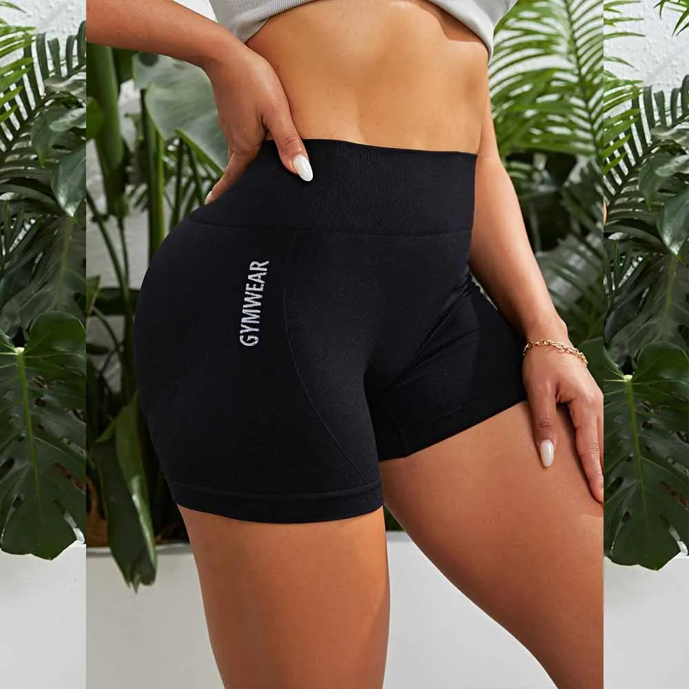 

Women's Workout Gym Yoga Biker Shorts High Waisted Basics Athletic Booty Leggings Women Push Up Short