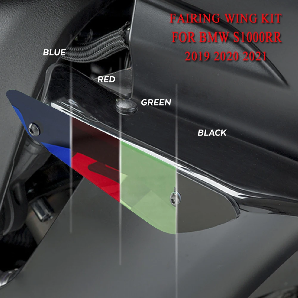 

S1000 RR Aerodynamic Downforce Spoiler Winglets Spoilers Winglet Fairing Wing Kit For BMW S1000RR S1000 RR S 1000 RR 2019-2021