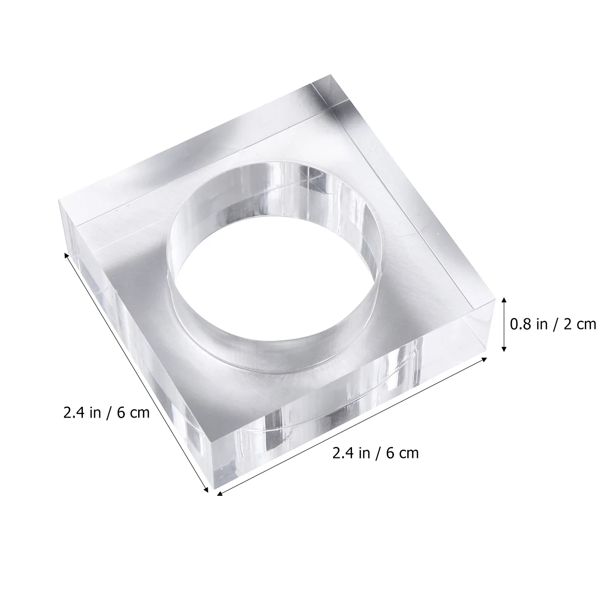 4Pcs Elegant Napkin Rings Acrylic Serviette Holders Unique Design Wedding Party Decorations Banquet Supplies Table Accessories