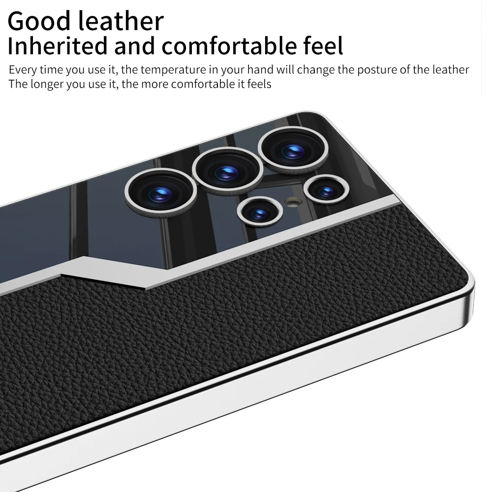 Thin TPU Soft Supercar Footage S25Ultra Case For Samsung Galaxy S23 S24 S25 Ultra 5G Phone Case Plating Leather Protection Cover 3