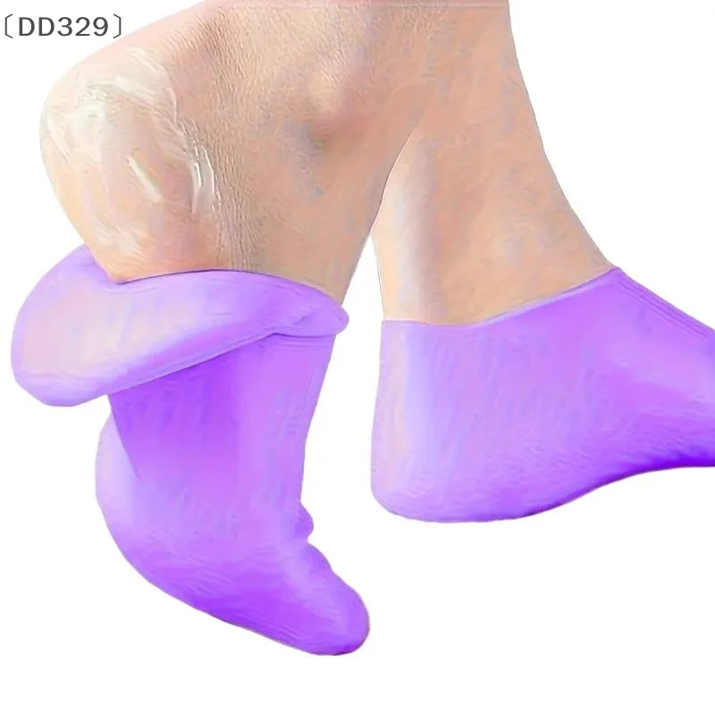 〔DD329〕1pair Silicone Moisturizing Foot Socks Dry Cracked Feet Foot Care Socks Spa Pedicure Socks Massage Moisturizing Gel Socks