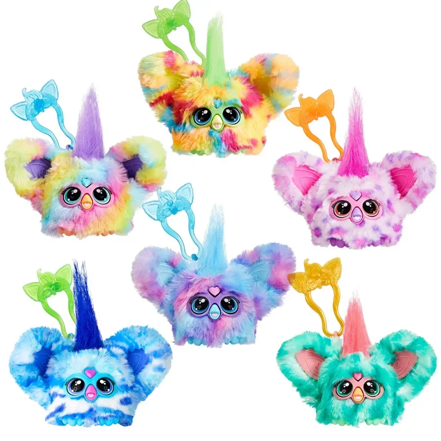 Hasbro Furby Furblets Electric Stuffed Plush Animal Pets Interactive Doll Toy Cute Pendants Collectible Children Birthday Gifts