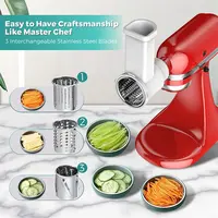 Accessoires de broyeur de trancheuse B59B, trancheuse de légumes de préparation fraîche pour batteur sur socle Kitchenaid, machine à salade avec brosse de nettoyage 2