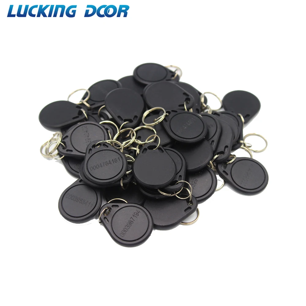100pc/lot 125khz RFID Keychain NO3 ID Keyfob RFID Tag TK4100 Access Control Card Proximity Token Contactless Access Control Card