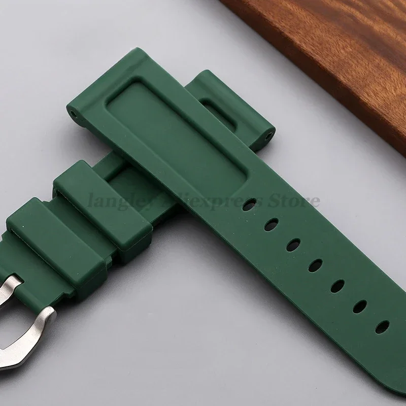Versatile Silicone Rubber Watch Band - Sporty Replacement Wristband