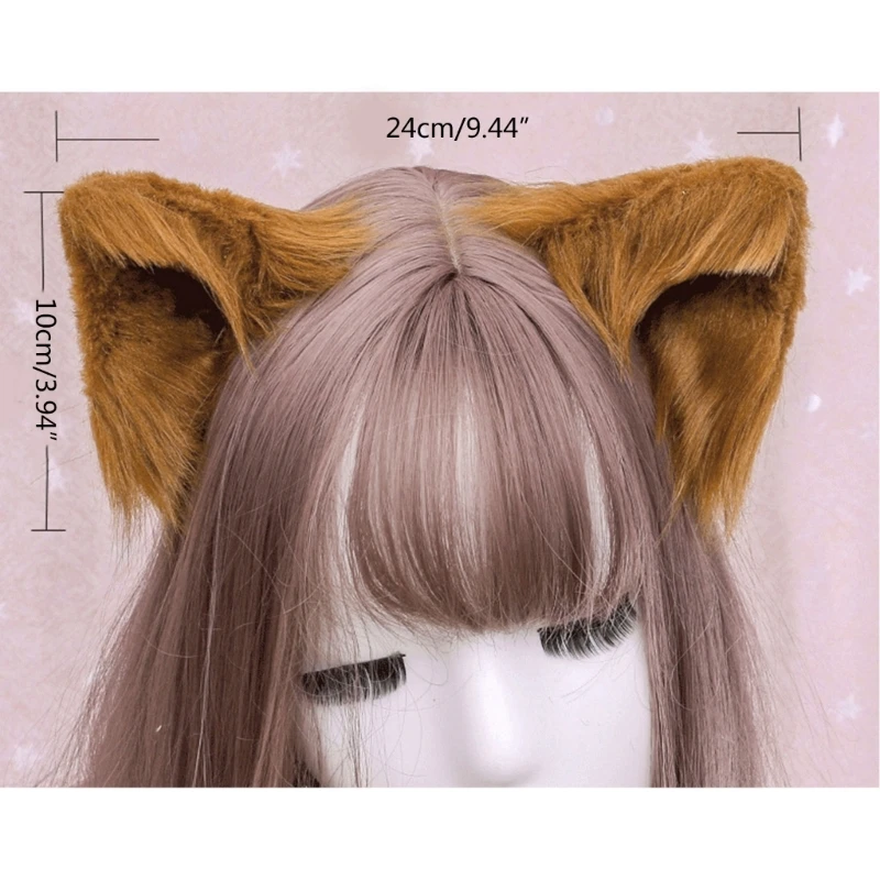 Animal Ears Hair Clips Hairpins for Cat Cosplay Anime Wolf Halloween Party Costume hair accessories