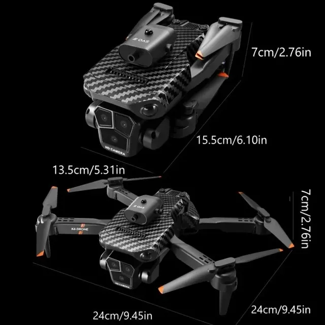 New K6Max Mini Drone Professinal Three Cameras Wide Angle Optical Flow Localization Four-way Obstacle Avoidance RC Quadcopter - Image 2