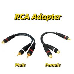Premium Gold - Plated RCA Audio Splitter Cable - 1.5m (Male)