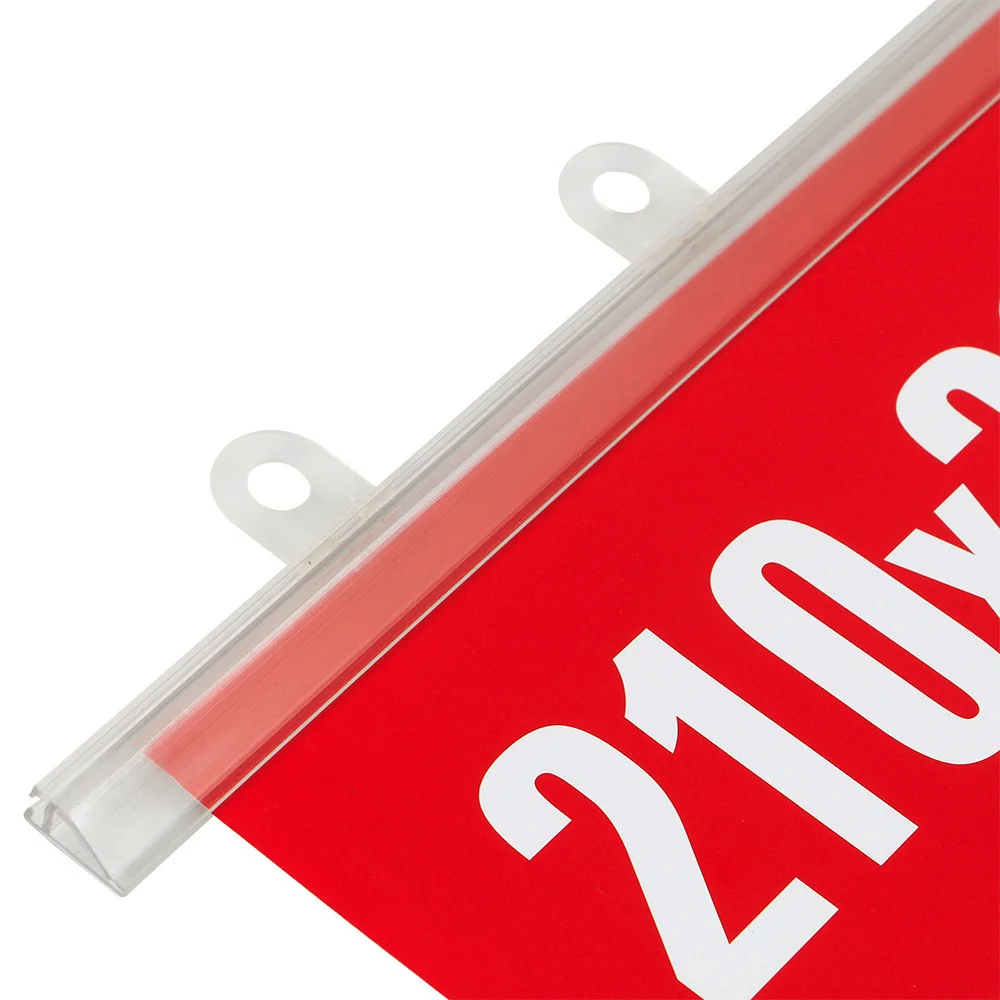 10 stücke 25/30/35/40 Klar Kunststoff Banner Clip Streifen Poster Hängen Snap Schiene Fahnenmast Wand Kalender malerei Aufhänger Stange – Detail 31