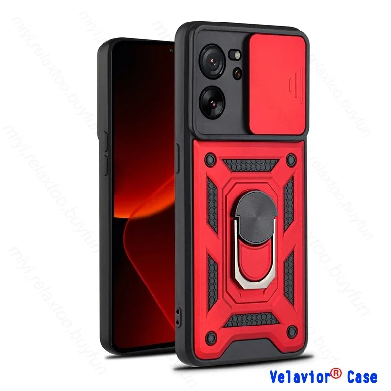 

For Xiomi 13T Case Magnet Holder Ring Protect Funda for Xiaomi Mi13T Mi13T Xiaomi13T 13 T Pro Armor Shockproof Slide Lens Cover