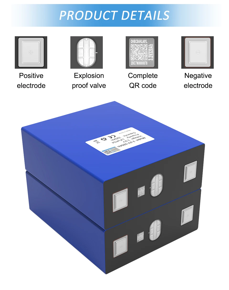 3.2V LiFePO4 Battery 320AH 280ah 200ah 150ah 105ah 340ah DIY 12v 24V Automotive