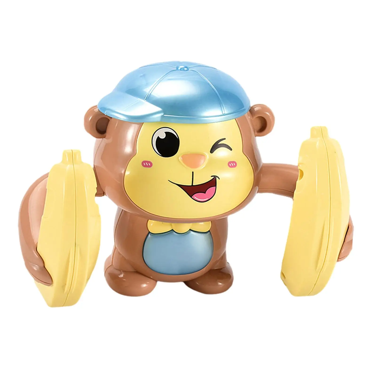 Elétrica Tumbling Rolling Toy para o bebê, Brinquedo engraçado música, Roll Monkey, Voice Control