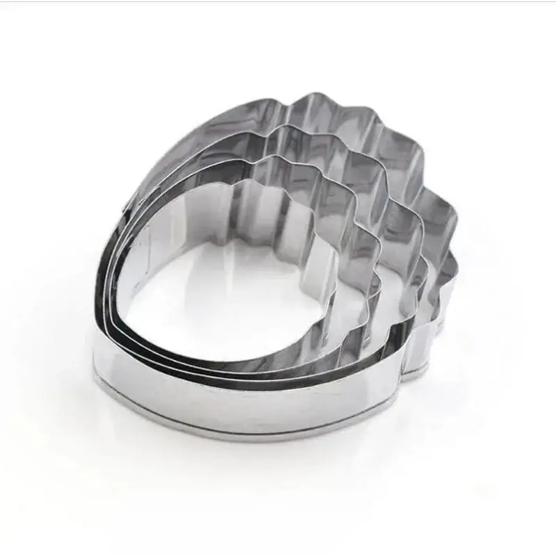 4Pcs/Set Flower Baking Tools Mould Cutter Fondant Peony Flower Moulds Cake Decorating Kitchen Convenience Tools Accessoires