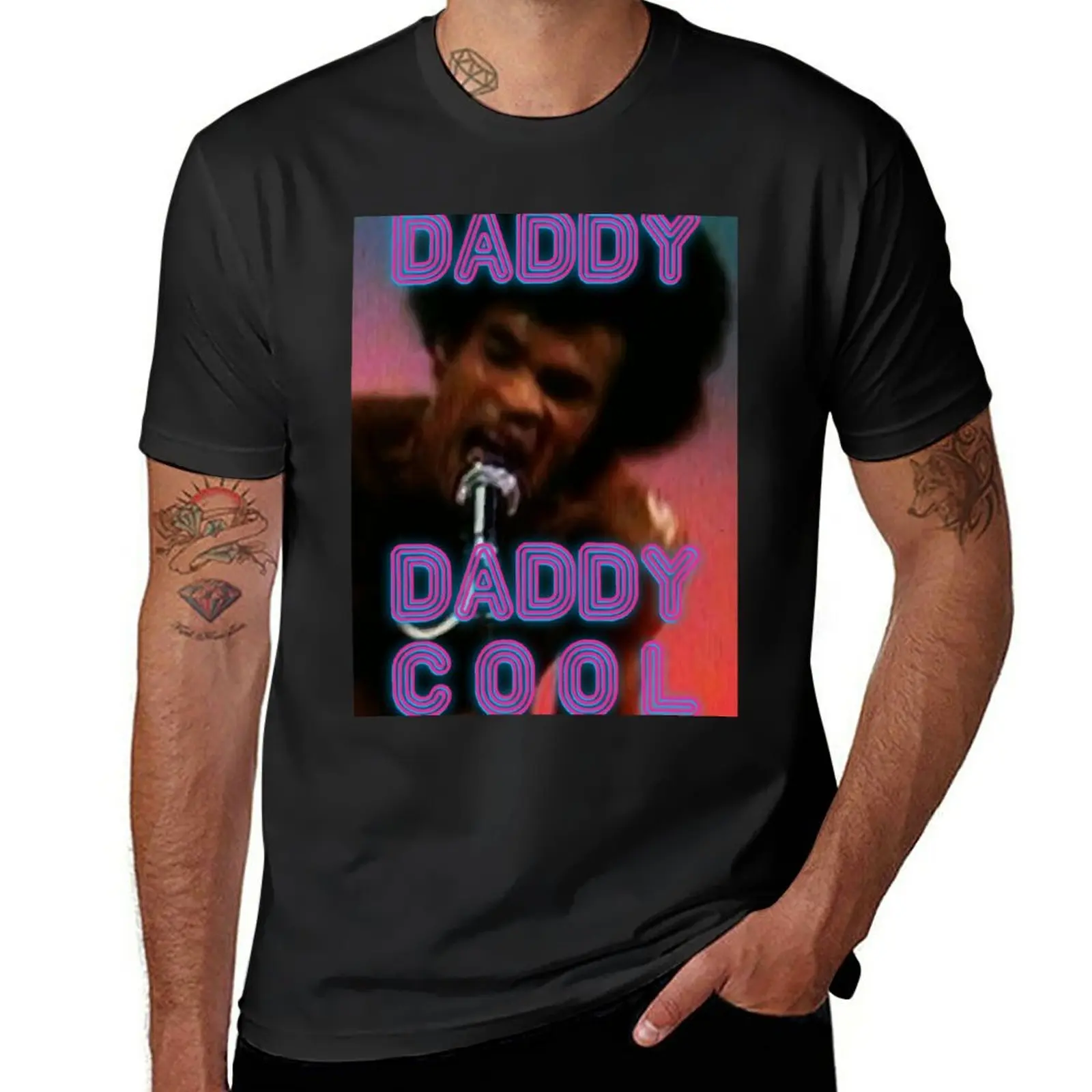 

New DADDY COOL T-Shirt black t shirt sweat shirts men workout shirt