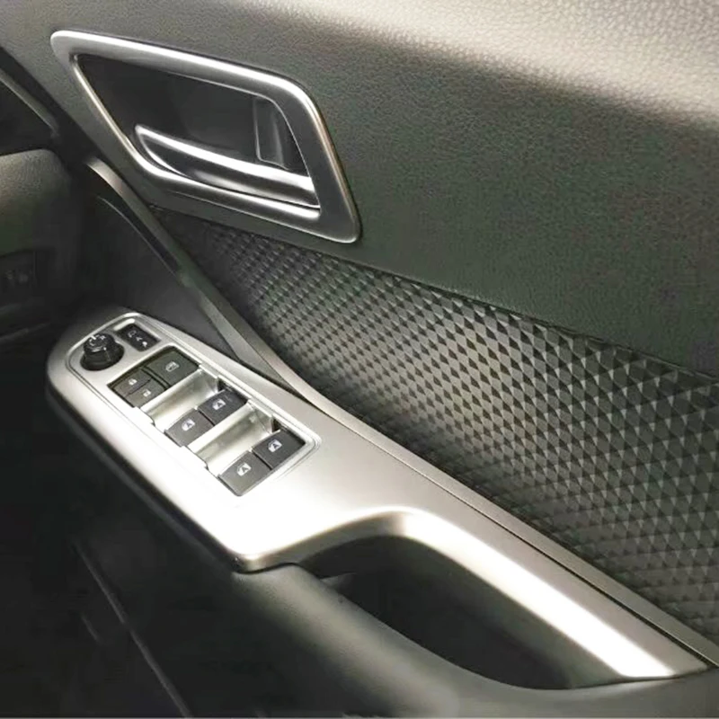 

For Toyota C-HR CHR 2016 2017 2018 ABS Chrome Car Door Window Lift Switch Buttons Cover Car Styling
