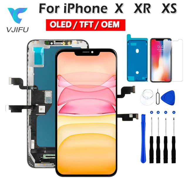 Pantalla LCD Original para iPhone XR, montaje de digitalizador táctil 3D, a  precio de fábrica, 100% - AliExpress