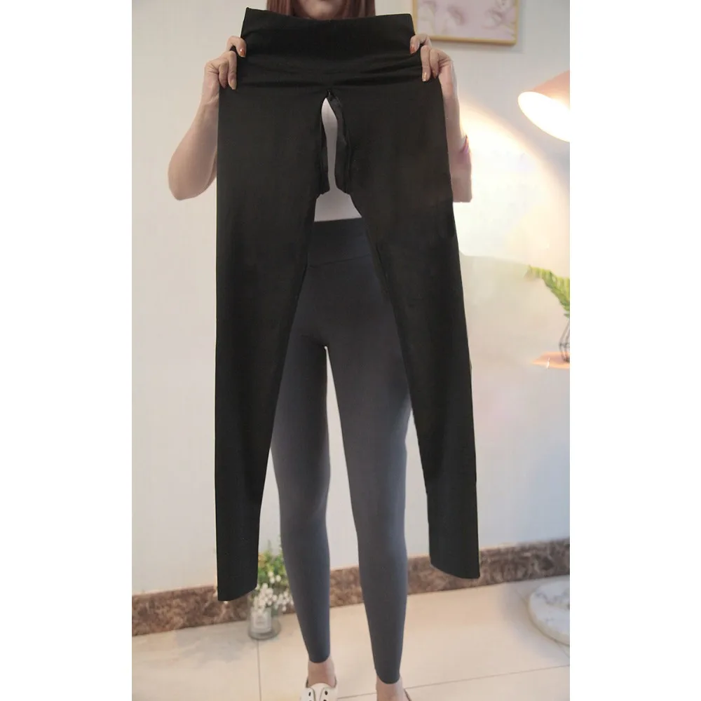 Open Crotch Outdoor Sex Pants Women Peach Hip Push Up Leggings Plus Size Sport Shark Bell-Bottom Yoga Fitness Wide Leg Trousers