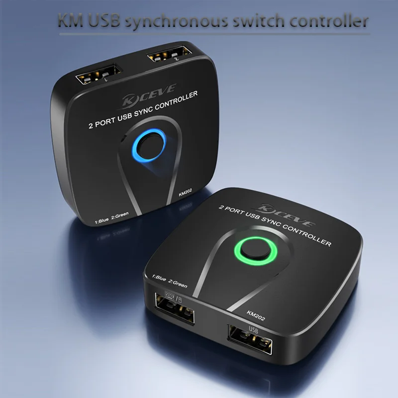 

KM USB synchronous switch controller KVM Switcher USB Plug and Play USB Hub Game switch share USB keyboard mouse Multi-function