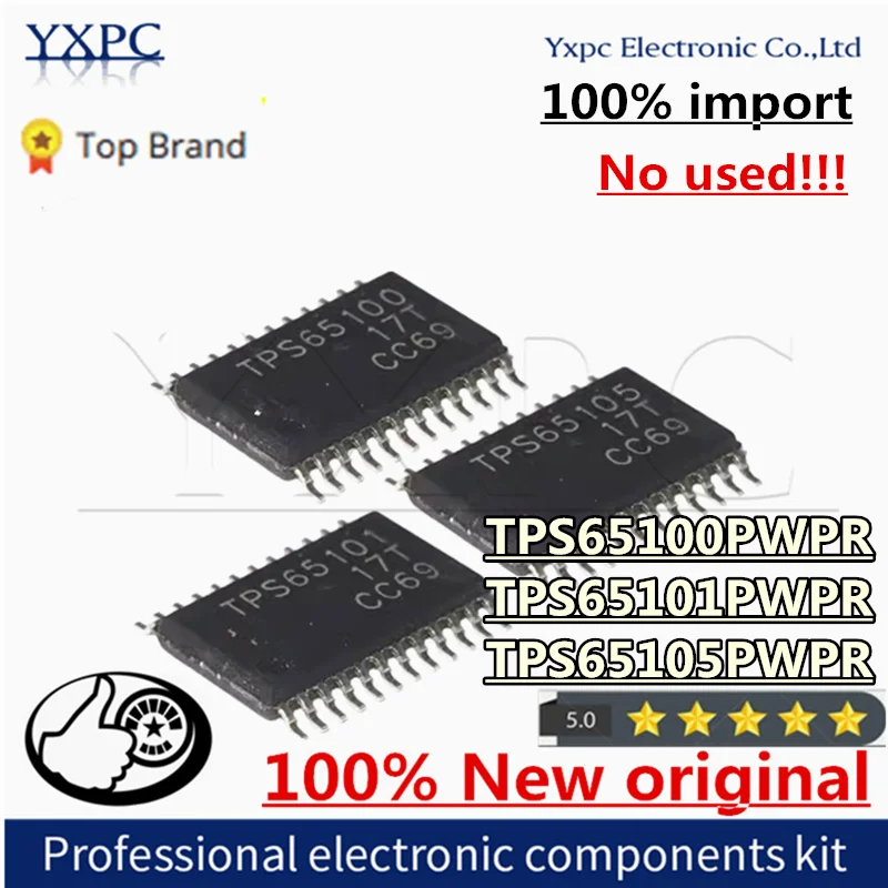 

5pcs 100% New Imported Original TPS65100PWPR TPS65101PWPR TPS65105PWPR TPS65100 TPS65101 TPS65105 TSSOP Chips