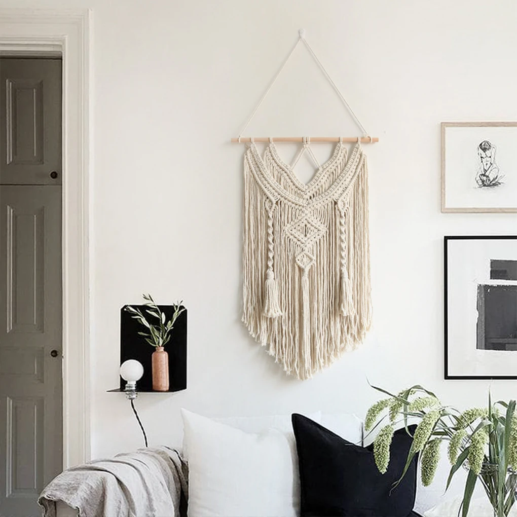 

Stylish And Eco-Friendly Macrame Wall Hanging For Home D cor Wide Application Tapestry Macrame