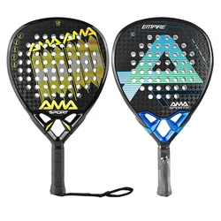 AMA SPORT Padel Racket Top Ranked Quality Diamond Shape High Balance Tennis Racquet 12K Carbon Fiber Professional Palas De Padel