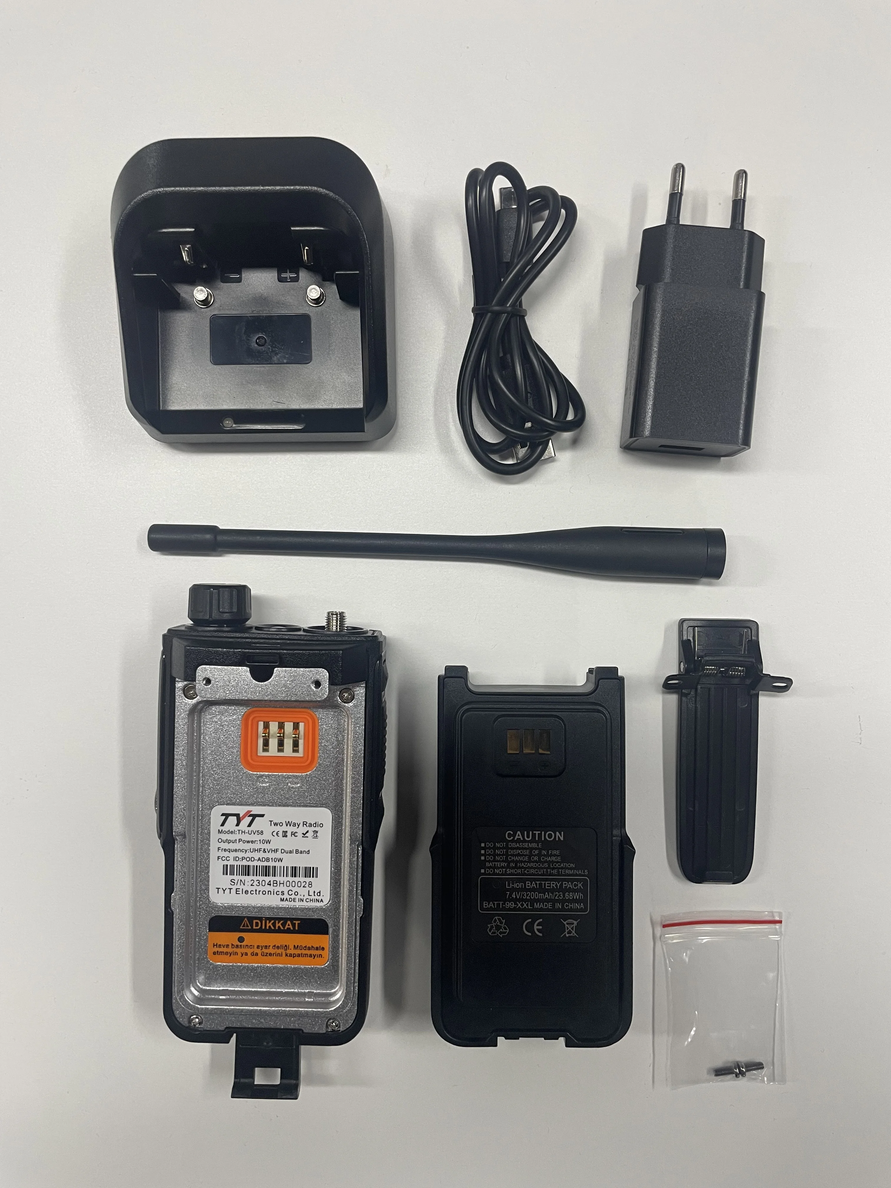 TYT TH-UV58 Radio 10W IP68 3200mAh Walkie Talkie 136-174MHz 400-480MHz Daul Band 200 Channels Type C Charging TH-UV98PLUS RA89 5
