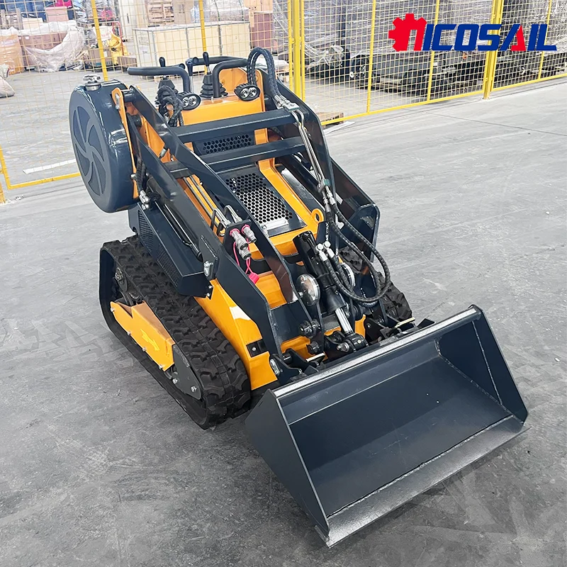 Infront 1000 CE&EPA-zertifizierter Mini-Raupenlader mit Dieselantrieb, leistungsstärkster mit automatischer Schaufelnivellierung