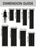 1pc Solid 100% Blackout Curtains with Grommets, Curtains for Bedroom, Living Room, Kitchen, Privacy Drapes, Window Curtain 2