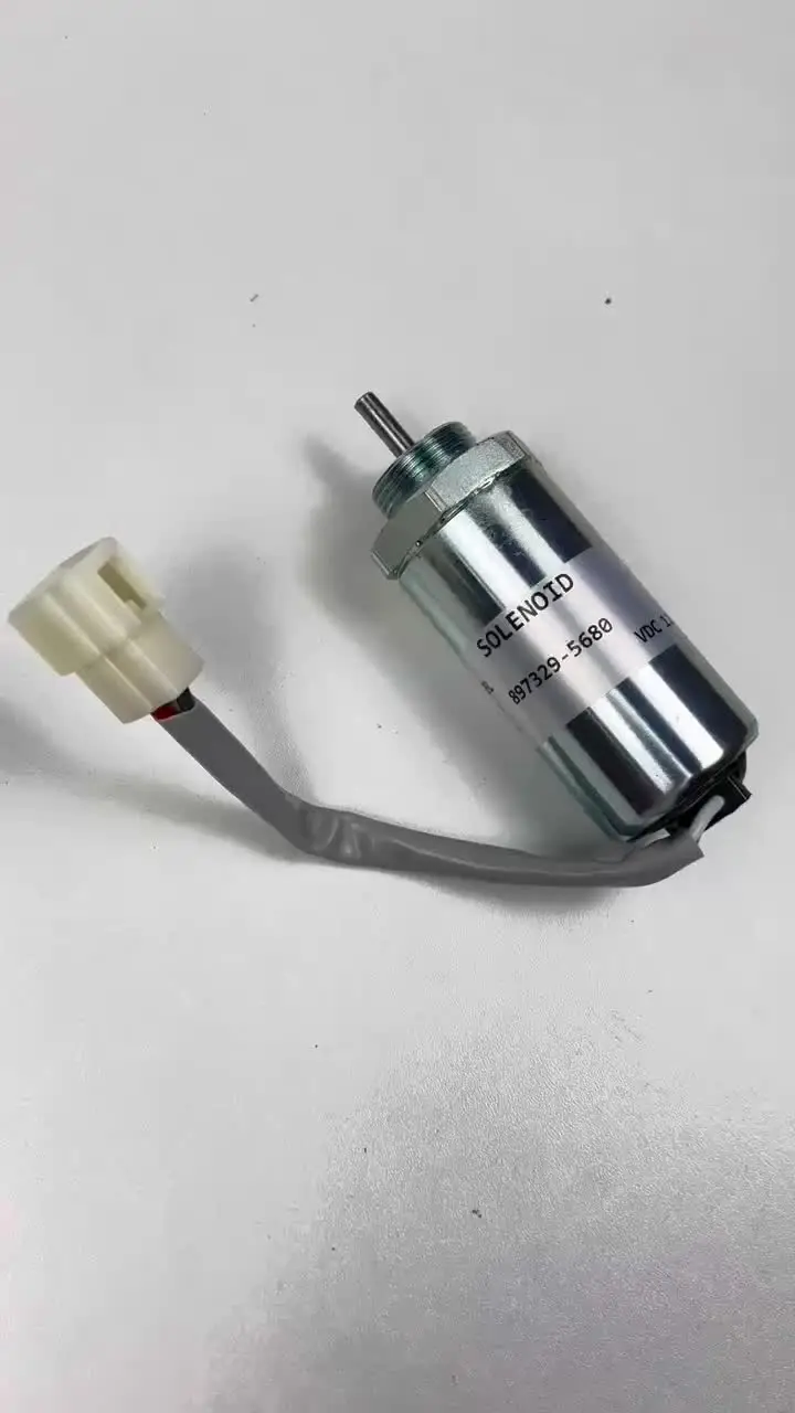 Соленоид останова топлива 8973295680 897329-5680 для двигателя экскаватора Hitachi EX50U EX55 ZX55UR