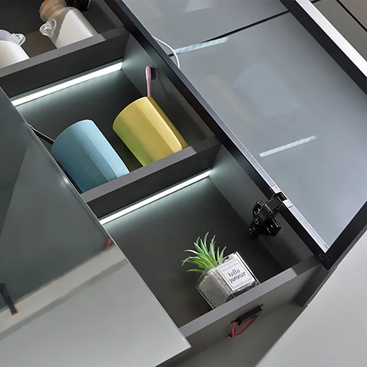 Bathroom Cabinets With Lights Bathroom Vanities Modern Single Sink Vanity Cabinet