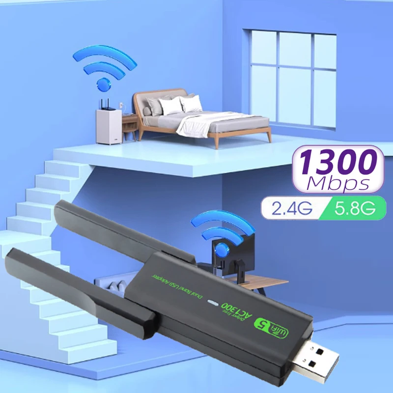 

Беспроводной прием сигнала Wi-Fi передатчик сетевой адаптер беспроводной USB адаптер драйвер бесплатно 1300 м беспроводная сетевая карта Lan Карта