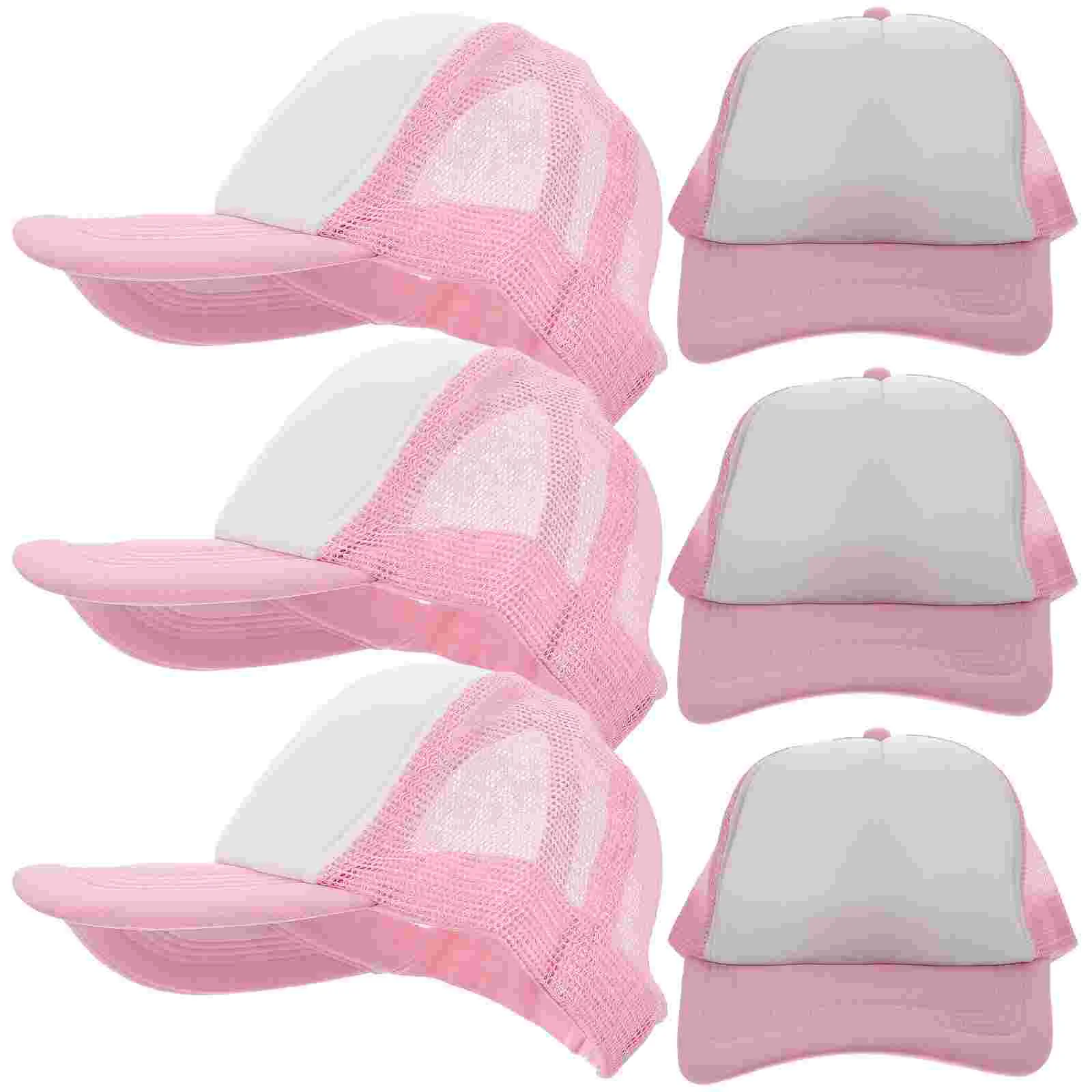 Gorra de béisbol en blanco de malla de poliéster, gorra de camionero ajustable con Cierre trasero, sombreros de sublimación Diy, gorras ligeras y transpirables, 10 Uds.