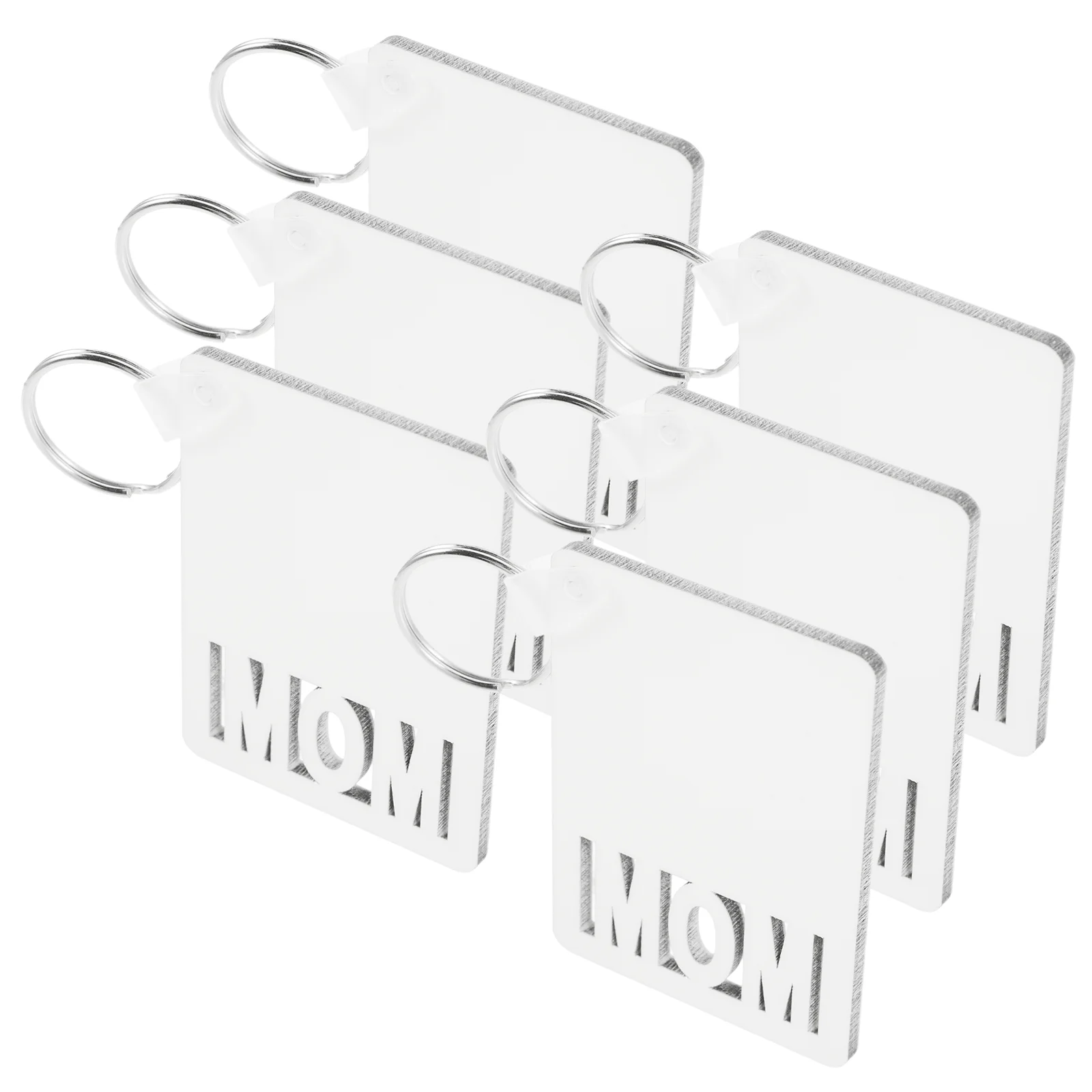 

6 шт. брелок на день матери, сублимационные заготовки, брелок «сделай сам», большая партия, кольца с надписью «мама» для автомобильных ключей