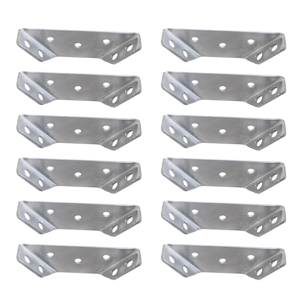 

Stainless Steel Corner Brace Bracket Connection Shelf Trapeziform Angle Brackets