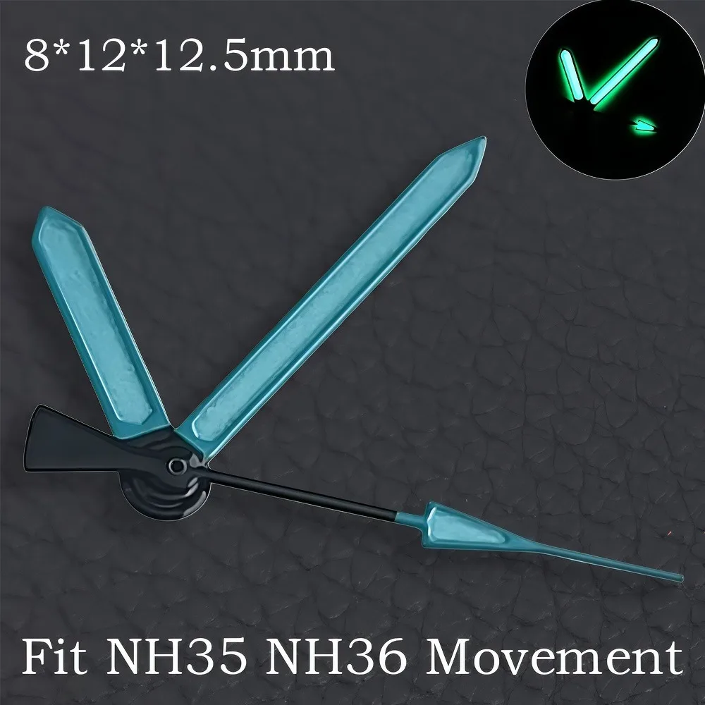 High Quality Green/Blue Super Luminous Watch Hands - Premium Watch Accessories Pointer