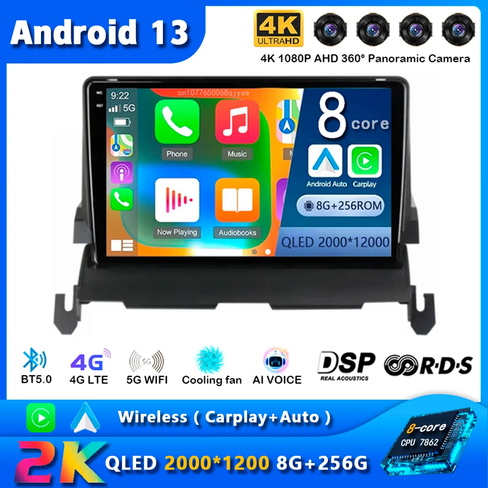 

Android 13 Car Radio For Dodge Journey 2009 2010 2011 2012 Navigation GPS Multimedia Video Player Stereo Carplay+auto WiFi+4G BT