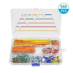 Electronic DIY U-Shape Breadboard Jumper Cable Kit - Solderless Prototype Circuit Board Wires (140-840 Pieces) (560pcs)