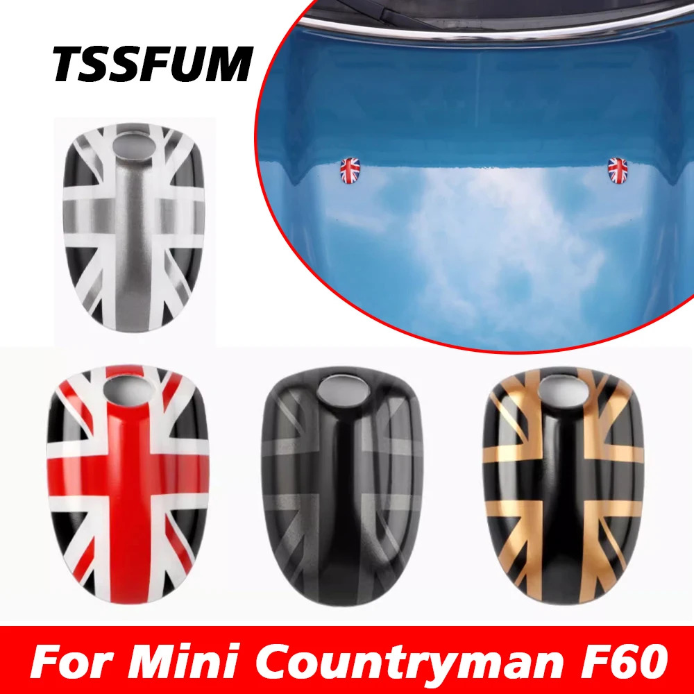 Fibra Di Carbonio Per Mini Cooper S Jcw F60 Countryman F60 Union Jack Tergicristallo Per Auto Ugello A Spruzzo D'Acqua Coperture Adesivo Accessori Aut