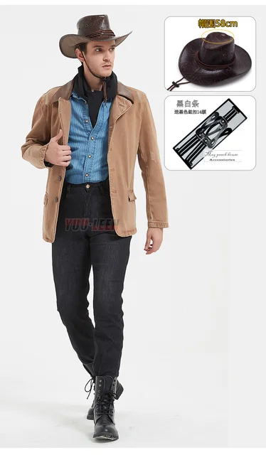 Game RDR2 Arthur Morgan Same Style Jacket Western Denim Cosplay Costumes  Fashion Casual Jacket Coat For Men Stripe Shirt Hat Set - AliExpress