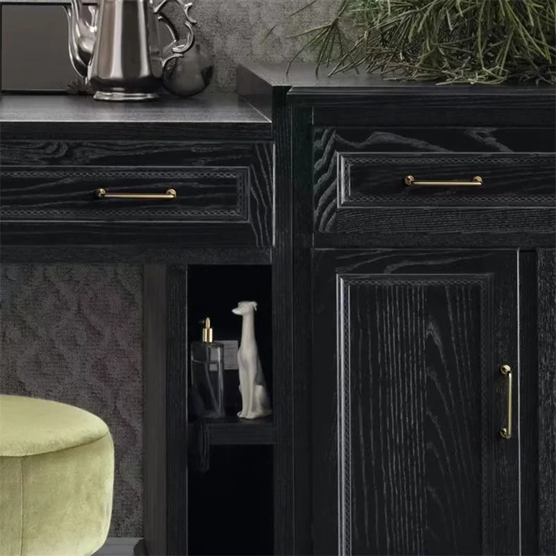 Antique Drawer Cabinet Handles Retro Zinc Alloy Bronze Kitchen Pull Drawer Dresser Closet Hardwares Cupboard Knobs Furniture