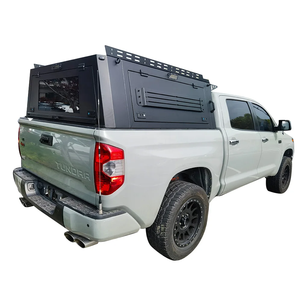 

Tundra 4x4 Pickup Accessories Steel Truck Bed Rack System Hardtop Topper Canopy for Toyota