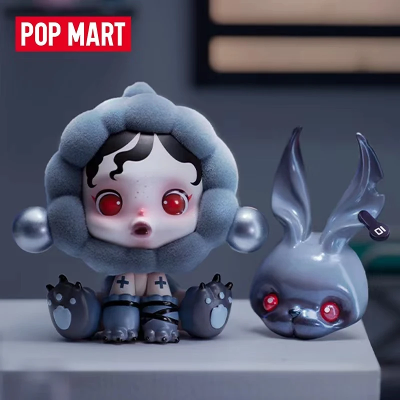 

POP MART SKULLPANDA The Mare of Animais Series Blind Box Toy Girls Kawaii Doll Guess Bag Toy Model Birthday Gift Mystery Box