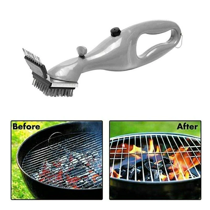 Steam Cleaning Barbeque Grill Brush For Charcoal, Cleaner With Steam Or