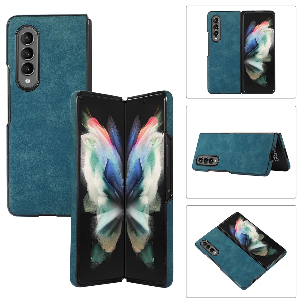 samsung galaxy z flip3 phone case Z Flip 3 Fold 3 For Samsung Galaxy Flip 3 Case Luxury Vintage Retro Leather Phone Case for Sumsung Z Fold3 Z Flip3 Slim Cover samsung galaxy z flip3 phone case