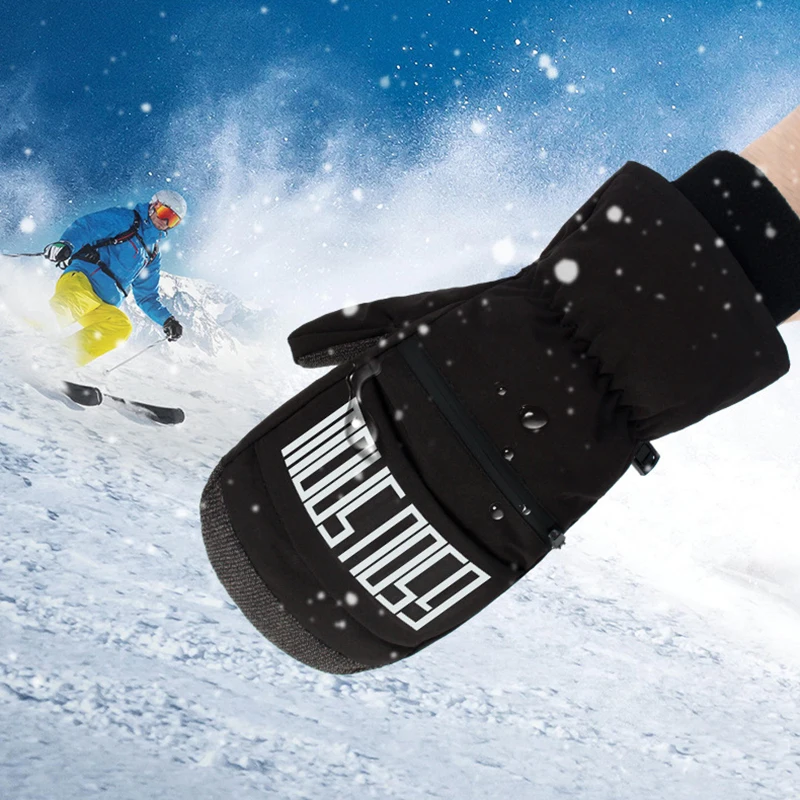 

New Ski Gloves Kevlar Anti-slip And Wear-resistant Men Women Thick Waterproof Warm Snowboard Inner Five-finger Gloves Ski Gloves