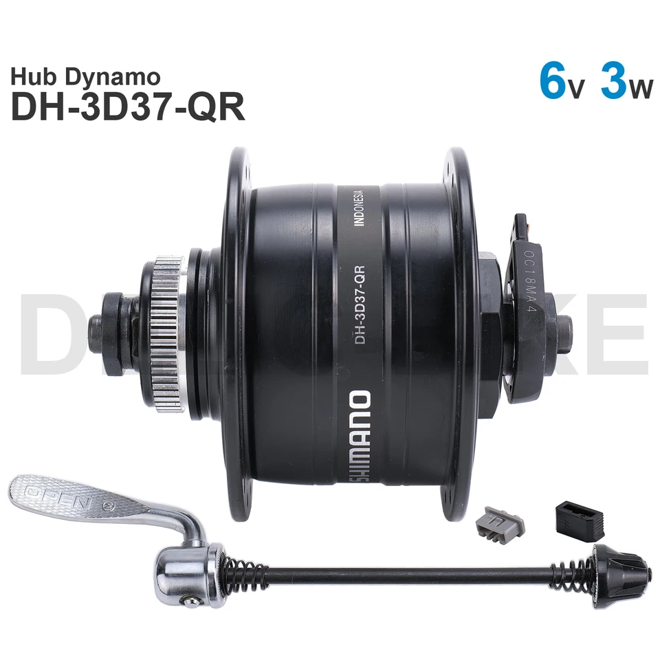 SHIMANO - Hub Dynamo DH-3D37-QR DH-3D32-QR DH-3D32-NT Disc Brake