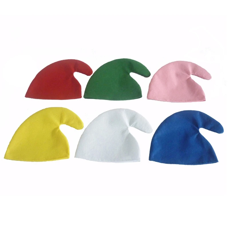 Festive Multicolor Christmas Elf Hats - Holiday Decor and Party Props