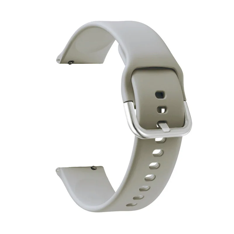 Silicone Smartwatch Replacement Wristband - Adjustable 20/22mm Strap